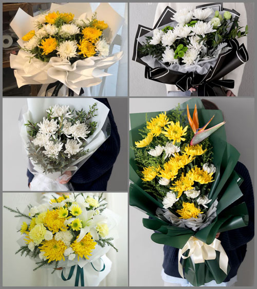 广东江门市鹤山市址山镇昆中村白事花束代送